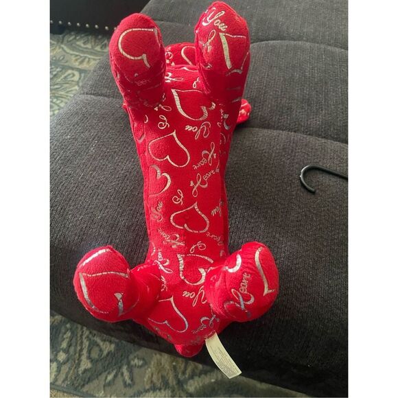 Dan Dee Collectors Choice Womens/Kids Red Dachshund Weiner Valentine Plush OS - Picture 9 of 12